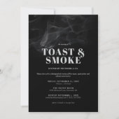 Uitnodiging voor toast en rook (Voorkant)