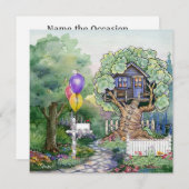 Uitnodiging voor Tree House (Voorkant / Achterkant)