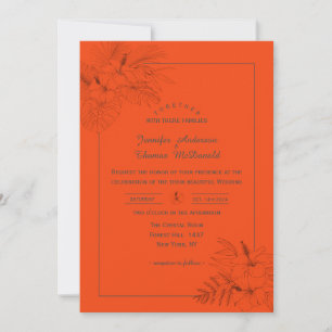 Uitnodiging voor Tropical Beache Boho Summer Wedde