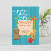 Uitnodiging voor Tropical Tiki Bar (Staand voorkant)