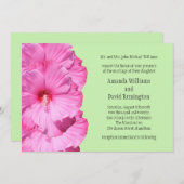 Uitnodiging voor Tropical Wedding (groen) (Voorkant / Achterkant)