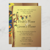 Uitnodiging voor Tropisch Paradise Weddenschap (Voorkant / Achterkant)