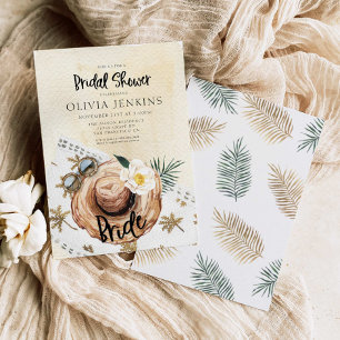 Uitnodiging voor Tropische Beach Bridal Shower