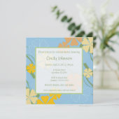 Uitnodiging voor Tropische Bridal - Aangepaste fot (Staand voorkant)