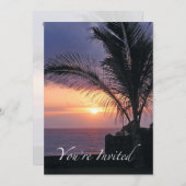 Uitnodiging voor Tropische Bridal Shower (Voorkant / Achterkant)