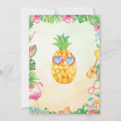 Uitnodiging voor tropische verjaardag Hawaiian Inv (Achterkant)