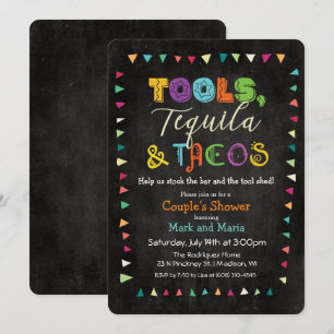 Uitnodiging voor Trouw Bruiloft Feest met Taco & T
