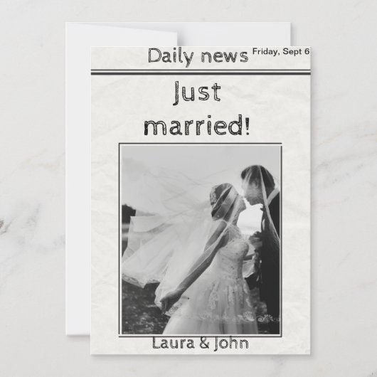 uitnodiging voor trouwfeest en feesten (Voorkant)