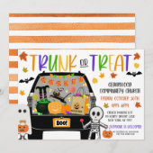 Uitnodiging voor Trunk or Treat (Voorkant / Achterkant)