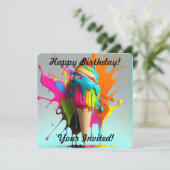 Uitnodiging voor uitzending van Vibrant Ice Cream  (Staand voorkant)