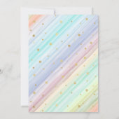 Uitnodiging voor Unicorn Party | eenhoorncake (Achterkant)