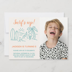 Uitnodiging voor Up Birthday Party van Editable Su