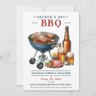 Uitnodiging voor Vaderdag BBQ Grillen en Bier