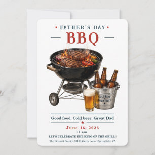 Uitnodiging voor Vaderdag BBQ Grillen en Bier