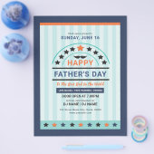 Uitnodiging voor vaders dag flyer (Enkel)