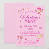 Uitnodiging voor valentijn’s Day Party (Voorkant / Achterkant)