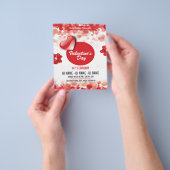 Uitnodiging voor Valentijnsdag Flyer (Hand)