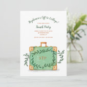 Uitnodiging voor valse trunkparty (Staand voorkant)