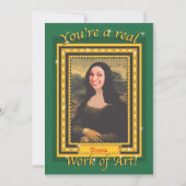 Uitnodiging voor verfpartij met foto en fancy lijs (Voorkant)