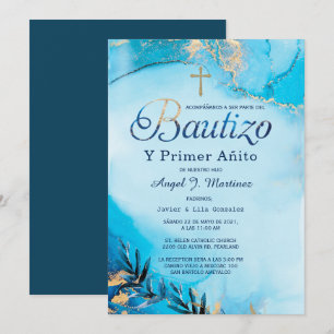 Uitnodiging voor verjaardag en doop