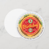 Uitnodiging voor verjaardag van Big Burger (Voorkant / Achterkant)