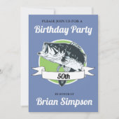 Uitnodiging voor verjaardag van mannen met hobby b (Voorkant)