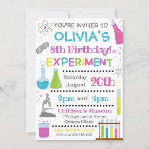 Uitnodiging voor verjaardag wetenschap   Wetenscha