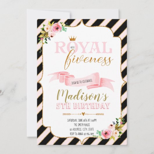 Uitnodiging voor verjaardagsfeest (Voorkant)