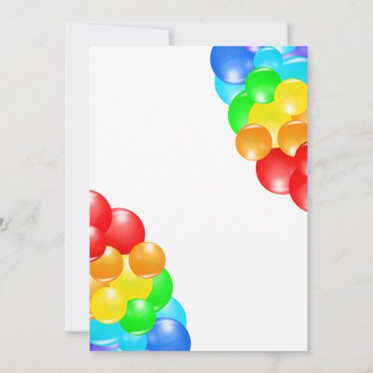 Uitnodiging voor verjaardagsfeest in springhuisje (Achterkant)