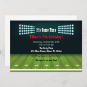 Uitnodiging voor verjaardagsfeest van het Amerikaa (Voorkant / Achterkant)