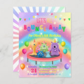 Uitnodiging voor verjaardagsfeestje voor kind op t (Voorkant / Achterkant)