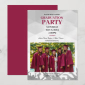 Uitnodiging voor verjaardagsfeestje voor meerdere (Voorkant / Achterkant)