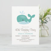 Uitnodiging voor verjaardagsfeestje voor nautische (Staand voorkant)