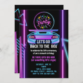 Uitnodiging voor verjaardagsfeestjes Uitnodiging (Voorkant / Achterkant)