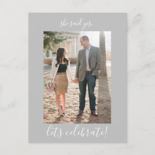 Uitnodiging voor verlovingsfeest Foto Briefkaart
