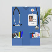 Uitnodiging voor verpleegkundig Afstuderen (Staand voorkant)