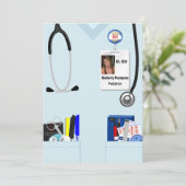 Uitnodiging voor verpleegkundig Afstuderen (Staand voorkant)