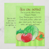 Uitnodiging voor verse producten (Voorkant / Achterkant)