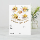 Uitnodiging voor Vier Bijen (Staand voorkant)