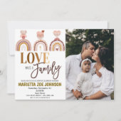 Uitnodiging voor viering van adoptie (Voorkant)