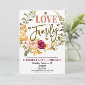 Uitnodiging voor viering van adoptie (Staand voorkant)