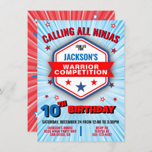 Uitnodiging voor viering van strijder- en verjaard