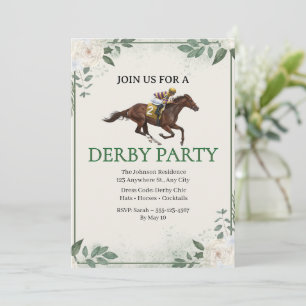 Uitnodiging voor Vintage Jockey Paardenrace Derby