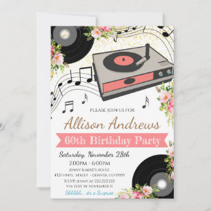 Uitnodiging voor Vinyl Plat Party