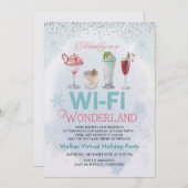 Uitnodiging voor virtuele feestdagen voor kerstfee (Voorkant / Achterkant)