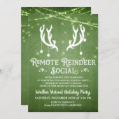 Uitnodiging voor virtuele feestdagen voor kerstfee (Voorkant / Achterkant)