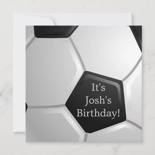 Uitnodiging voor voetbal (Voorkant)