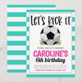 Uitnodiging voor voetbalwedstrijd (Voorkant / Achterkant)
