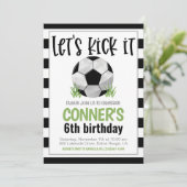 Uitnodiging voor voetbalwedstrijd (Staand voorkant)