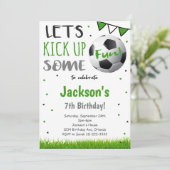 Uitnodiging voor voetbalwedstrijd (Staand voorkant)